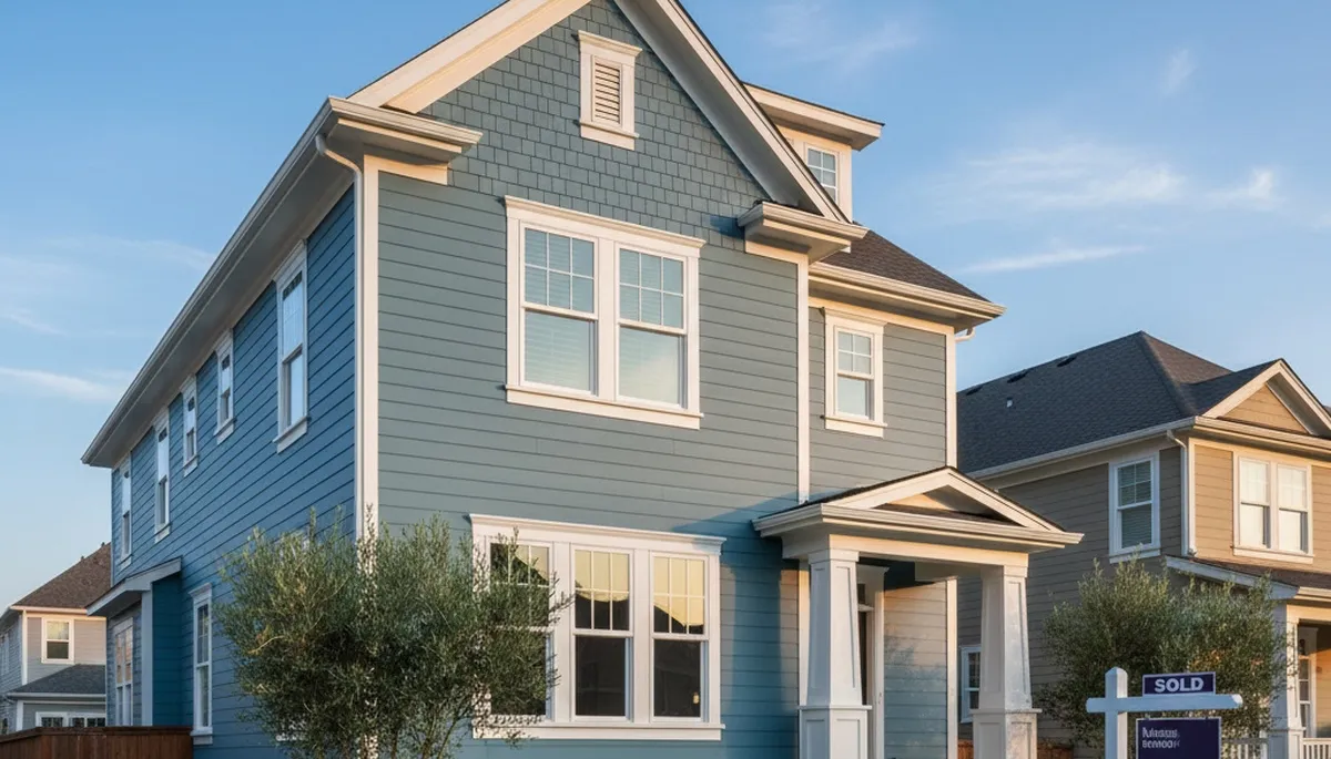 Freshly painted Lafayette LA home exterior with smooth, durable finish by local house painters