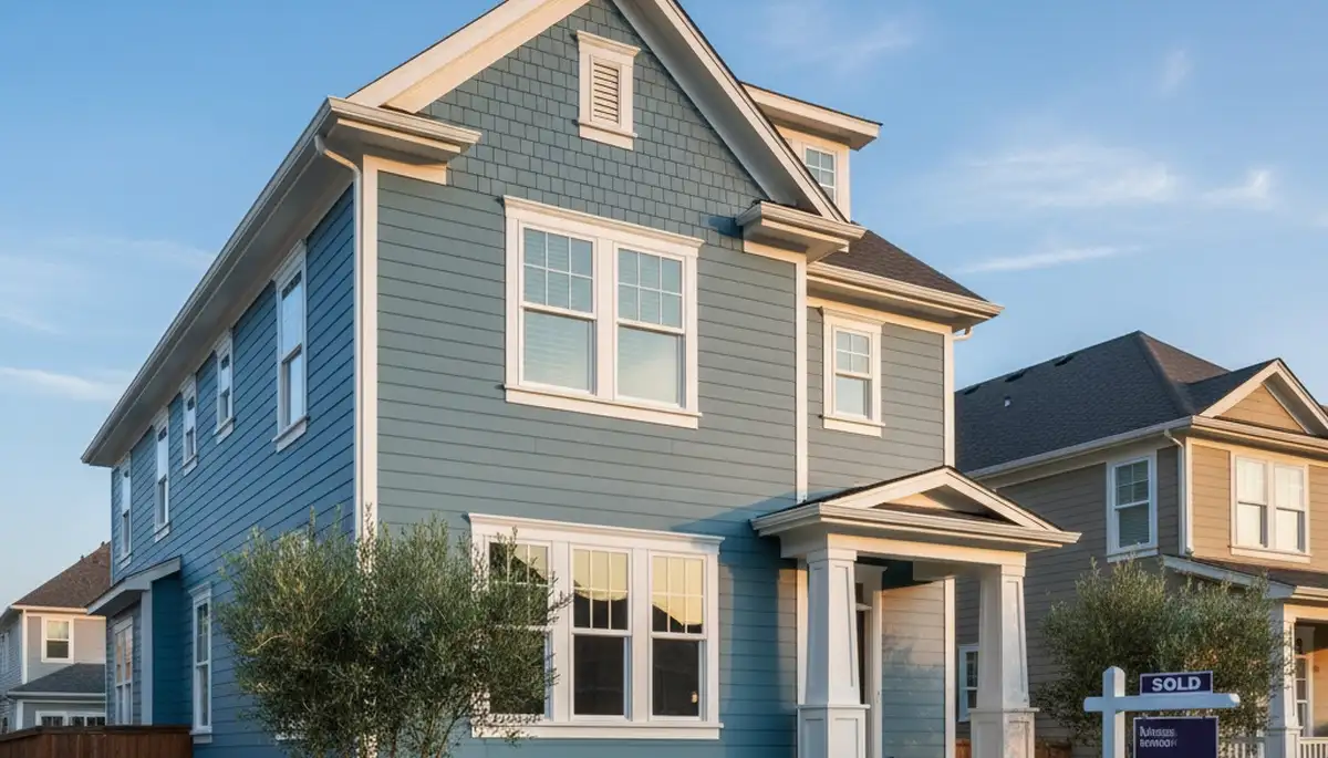 Freshly painted Lafayette LA home exterior with smooth, durable finish by local house painters
