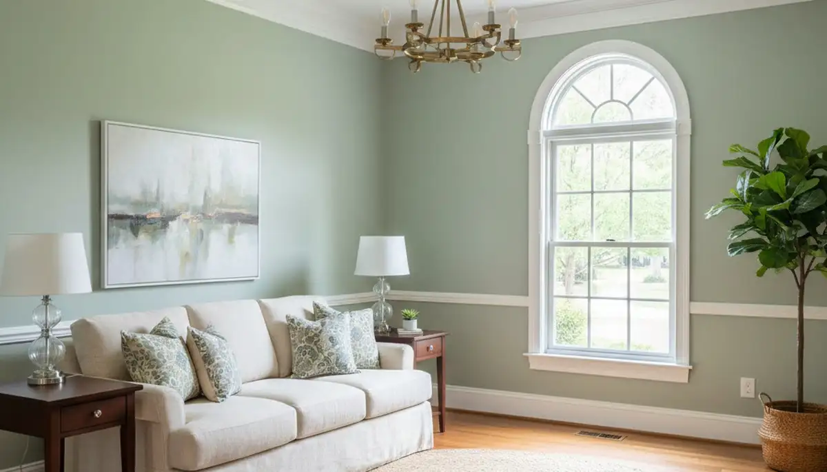 Freshly painted interior walls by professional house painters in Lafayette, LA with smooth, vibrant finishes
