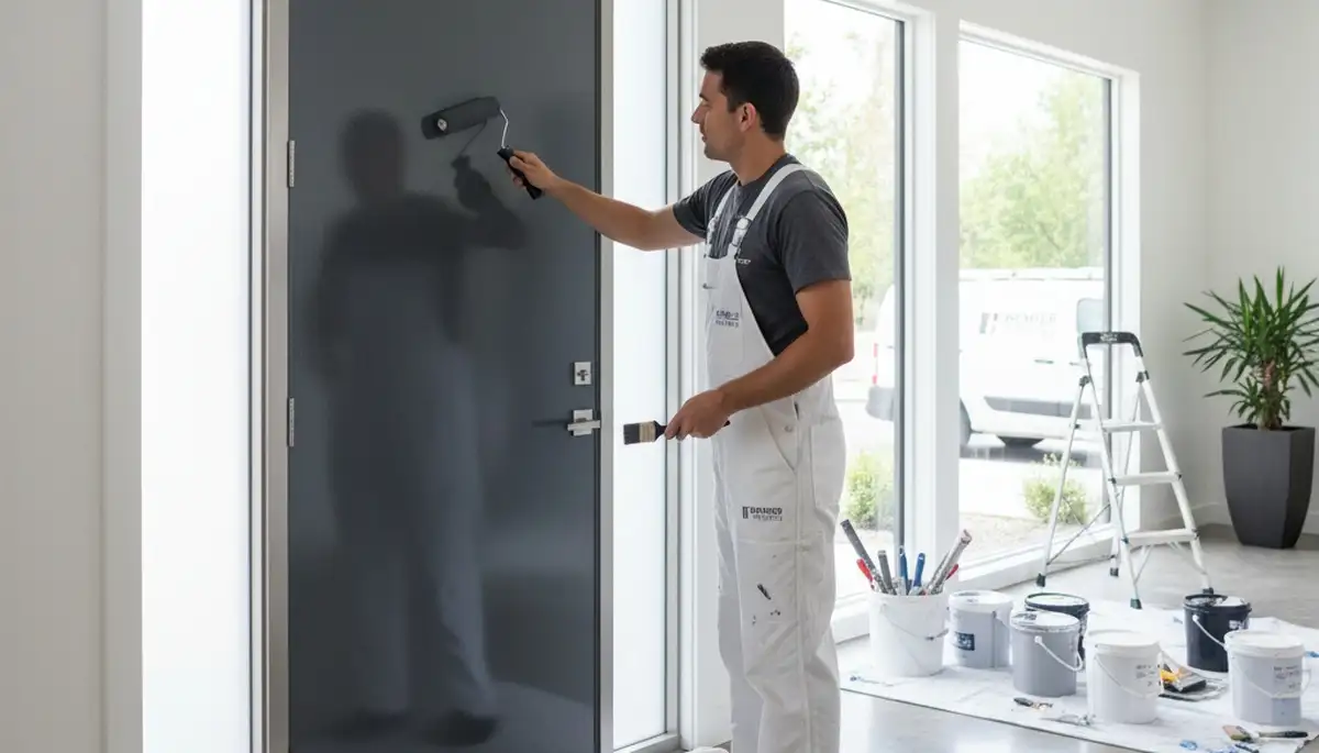 Professional door painting and refinishing in Lafayette, LA by local house painting experts
