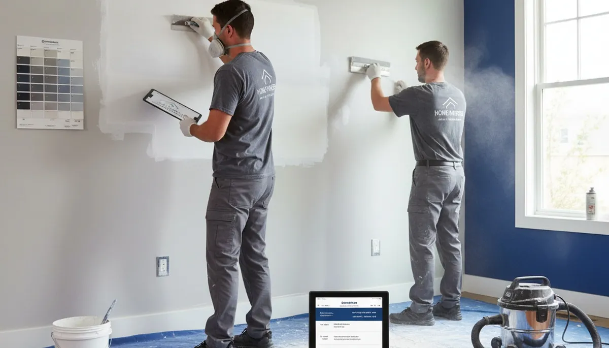 Professional drywall repair and wall restoration in Lafayette, LA home by expert painters