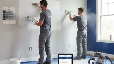 Professional drywall repair and wall restoration in Lafayette, LA home by expert painters