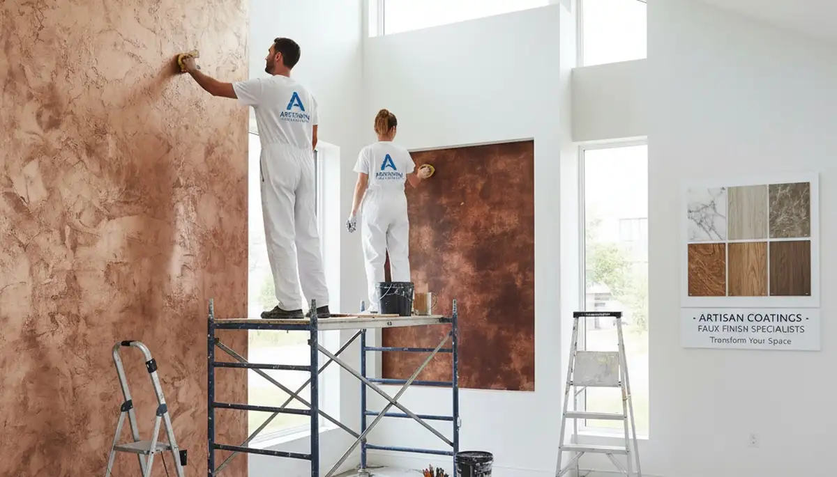 Professional faux painting and decorative wall finishes in Lafayette, LA home interior
