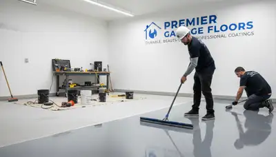 Professional epoxy garage floor coating in Lafayette, LA for durable, moisture-resistant finish