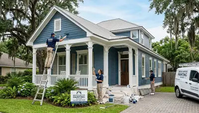 Professional house painters in Lafayette LA providing expert exterior and interior painting services