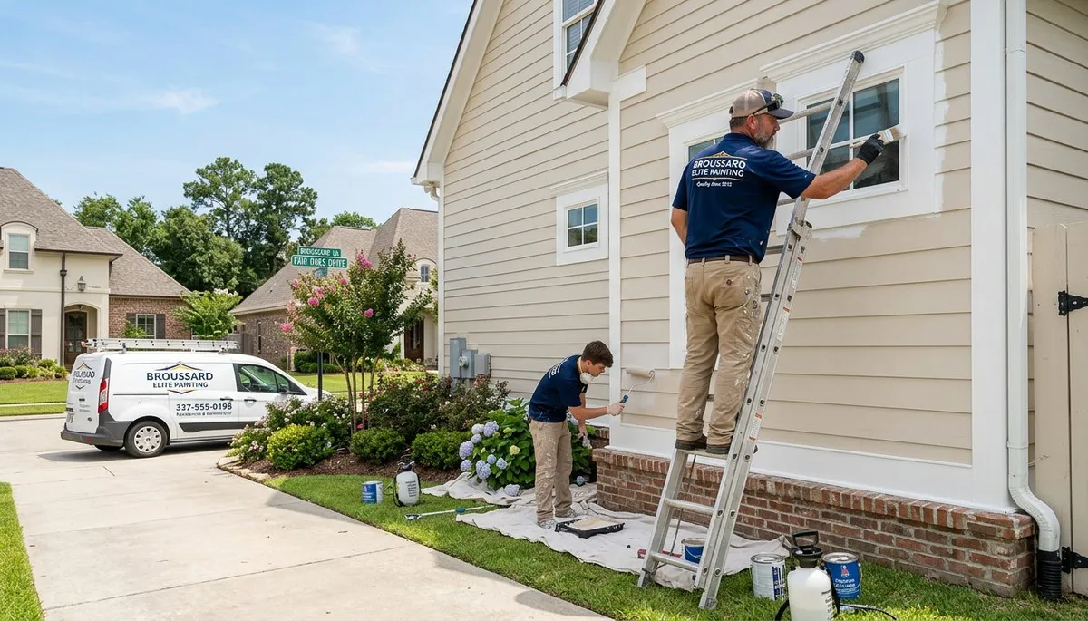 Professional house painters in Lafayette LA providing expert residential painting services