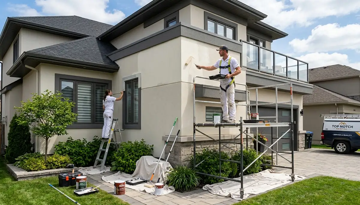 Professional house painters in Lafayette LA providing expert residential exterior painting services