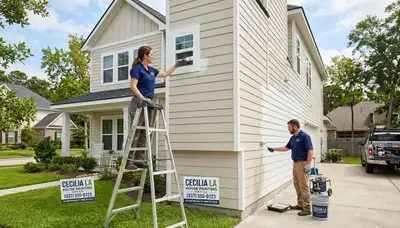 Professional house painters in Lafayette LA providing expert residential painting services