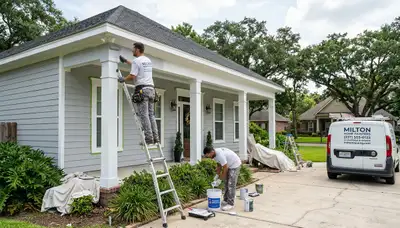 Professional house painters in Lafayette LA providing expert exterior and interior painting services