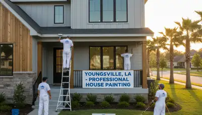 Professional house painters in Lafayette LA providing expert exterior home painting services