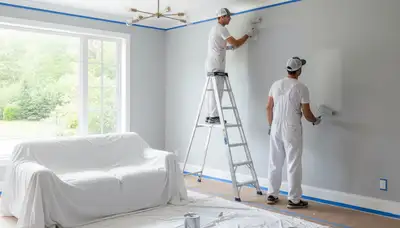 Professional interior house painting in Lafayette, LA with expert color prep and smooth wall finishes