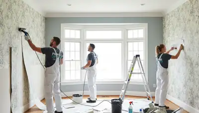 Professional wallpaper removal by house painters in Lafayette, LA for smooth, paint-ready walls